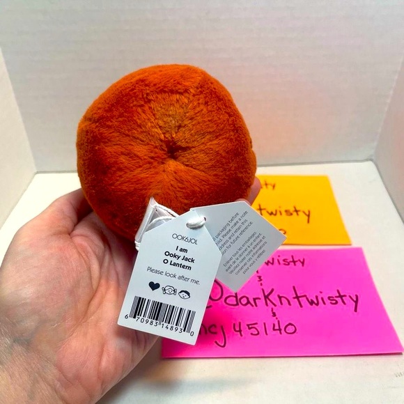 LAST ONE! BNWT JELLYCAT OOKY JACK O LANTERN 3” ORIGINAL RELEASE PRICE FIRM - Picture 5 of 9